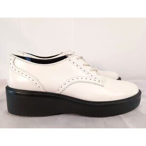 Naturalizer Obtain Platform Oxford Warm White Lace Up Women 8 Comfort